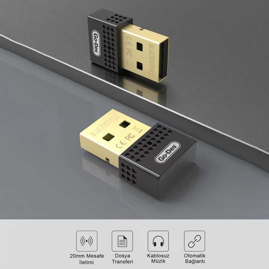 Go Des GD-BT112 USB Bluetooth Adaptör - 5 Go Des GD-BT112 USB Bluetooth Adaptör - 5